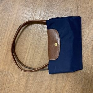Longchamp navy Le pilage tote